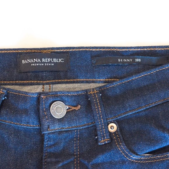 BANANA REPUBLIC Premium Denim Petite Skinny Jeans, 26 Short - Picture 4 of 6
